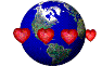 Gif animé coeur terre